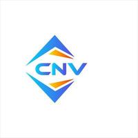 cnv abstrakt Technologie Logo Design auf Weiß Hintergrund. cnv kreativ Initialen Brief Logo Konzept. vektor