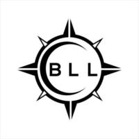 bll abstrakt Technologie Kreis Rahmen Logo Design auf Weiß Hintergrund. bll kreativ Initialen Brief Logo. vektor