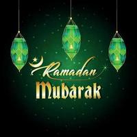 ramadan mubarak firande gratulationskort vektor