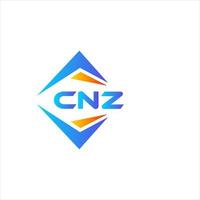 cnz abstrakt Technologie Logo Design auf Weiß Hintergrund. cnz kreativ Initialen Brief Logo Konzept. vektor