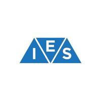 eis Dreieck gestalten Logo Design auf Weiß Hintergrund. eis kreativ Initialen Brief Logo Konzept. vektor