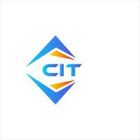 cit abstrakt teknologi logotyp design på vit bakgrund. cit kreativ initialer brev logotyp begrepp. vektor