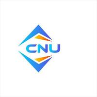 cnu abstrakt Technologie Logo Design auf Weiß Hintergrund. cnu kreativ Initialen Brief Logo Konzept. vektor