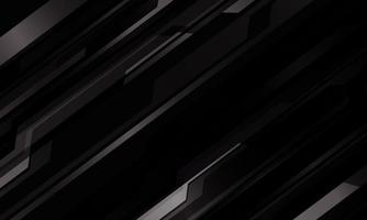 abstraktes dunkelgraues metallisches Cybermuster auf futuristischer Hintergrundvektorillustration der modernen Technologie des schwarzen Entwurfs. vektor