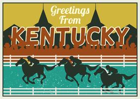Postkarten-Konzept Kentuckys Derby