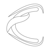 Brief c Symbol Illustration Vektor