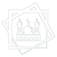 Moschee Logo Illustration Vektor