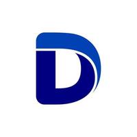 bokstaven d logotyp ikon designmall element vektor
