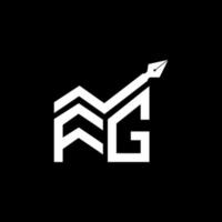 fg Brief Logo kreatives Design mit Vektorgrafik, fg einfaches und modernes Logo. vektor