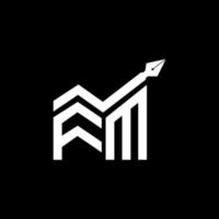 FM Letter Logo kreatives Design mit Vektorgrafik, fm einfaches und modernes Logo. vektor