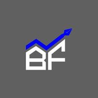 bf brev logotyp kreativ design med vektor grafisk, bf enkel och modern logotyp.