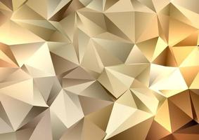 goldener niedriger polygeometrischer Hintergrund 3012 vektor