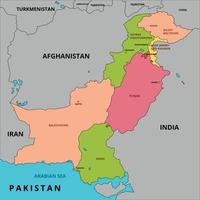 Land Karta pakistan vektor