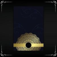 Luxus Gold Mandala verzierten Hintergrund für Hochzeitseinladung, Buchcover mit Mandala Element Stil Premium Vektor