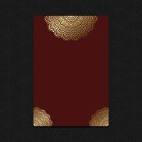 Luxus Gold Mandala verzierten Hintergrund für Hochzeitseinladung, Buchcover mit Mandala Element Stil Premium Vektor