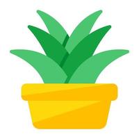 modern Design Symbol von Aloe vera Pflanze vektor