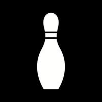 einzigartiges Bowling-Pin-Vektorsymbol vektor