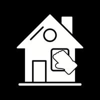hus rengöring vektor ikon
