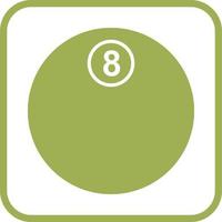 unik åtta boll vektor ikon