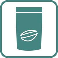 Vektorsymbol für Kaffeebeutel vektor