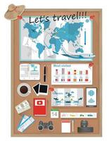 Reise Infografiken.Vorbereitung zum das Ausflug Ferien Vektor. vektor