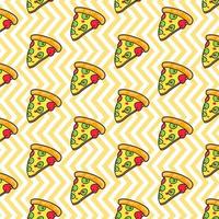 vektor sömlös pizza mönster.