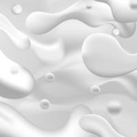 unik flytande vit 3d textur mönster bakgrund vektor