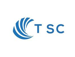 tsc brev logotyp design på vit bakgrund. tsc kreativ cirkel brev logotyp begrepp. tsc brev design. vektor