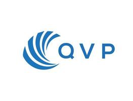 qvp brev logotyp design på vit bakgrund. qvp kreativ cirkel brev logotyp begrepp. qvp brev design. vektor