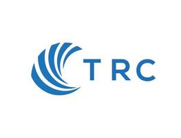 trc brev logotyp design på vit bakgrund. trc kreativ cirkel brev logotyp begrepp. trc brev design. vektor