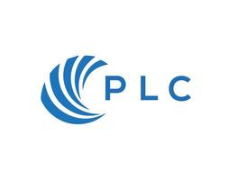 plc brev logotyp design på vit bakgrund. plc kreativ cirkel brev logotyp begrepp. plc brev design. vektor