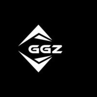 ggz abstrakt teknologi logotyp design på svart bakgrund. ggz kreativ initialer brev logotyp begrepp. vektor