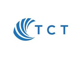 tct brev logotyp design på vit bakgrund. tct kreativ cirkel brev logotyp begrepp. tct brev design. vektor