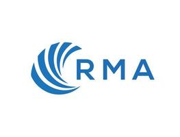 rm Brief Logo Design auf Weiß Hintergrund. rm kreativ Kreis Brief Logo Konzept. rm Brief Design. vektor