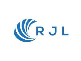 rjl Brief Logo Design auf Weiß Hintergrund. rjl kreativ Kreis Brief Logo Konzept. rjl Brief Design. vektor