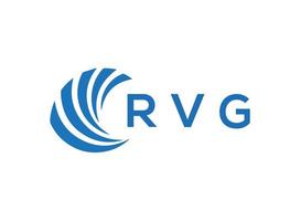 rvg Brief Logo Design auf Weiß Hintergrund. rvg kreativ Kreis Brief Logo Konzept. rvg Brief Design. vektor