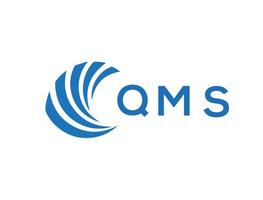 qms brev logotyp design på vit bakgrund. qms kreativ cirkel brev logotyp begrepp. qms brev design. vektor