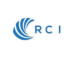 rci Brief Logo Design auf Weiß Hintergrund. rci kreativ Kreis Brief Logo Konzept. rci Brief Design. vektor