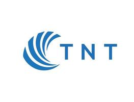 tnt brev logotyp design på vit bakgrund. tnt kreativ cirkel brev logotyp begrepp. tnt brev design. vektor