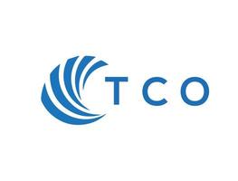 tco brev logotyp design på vit bakgrund. tco kreativ cirkel brev logotyp begrepp. tco brev design. vektor