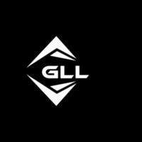 gll abstrakt Technologie Logo Design auf schwarz Hintergrund. gll kreativ Initialen Brief Logo Konzept. vektor