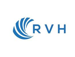 rvh brev logotyp design på vit bakgrund. rvh kreativ cirkel brev logotyp begrepp. rvh brev design. vektor