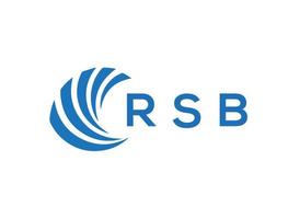 rsb brev logotyp design på vit bakgrund. rsb kreativ cirkel brev logotyp begrepp. rsb brev design. vektor