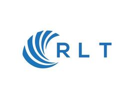 rlt brev logotyp design på vit bakgrund. rlt kreativ cirkel brev logotyp begrepp. rlt brev design. vektor