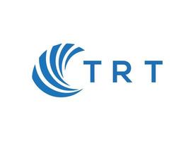 trt Brief Logo Design auf Weiß Hintergrund. trt kreativ Kreis Brief Logo Konzept. trt Brief Design. vektor