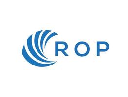 rop brev logotyp design på vit bakgrund. rop kreativ cirkel brev logotyp begrepp. rop brev design. vektor