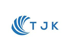 tjk Brief Logo Design auf Weiß Hintergrund. tjk kreativ Kreis Brief Logo Konzept. tjk Brief Design. vektor