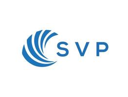 svp Brief Logo Design auf Weiß Hintergrund. svp kreativ Kreis Brief Logo Konzept. svp Brief Design. vektor