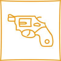einzigartiges Revolver-Vektorsymbol vektor
