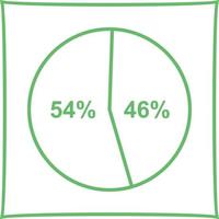 Vektorsymbol für Kandidatenstatistiken vektor